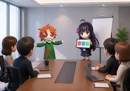 我来总结のイラスト