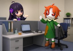 我暂时离开一下のイラスト