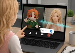 请共享系统音频のイラスト