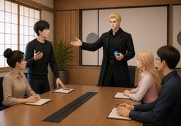 按顺序发言のイラスト