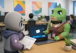 通知由〜负责のイラスト