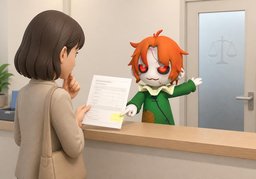 提出异议请联系〜のイラスト