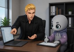 有问题请及时联系〜のイラスト