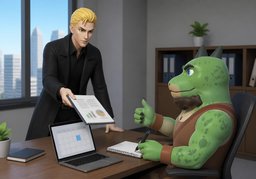 我收下了のイラスト