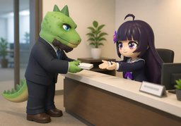 可以留〜吗？のイラスト