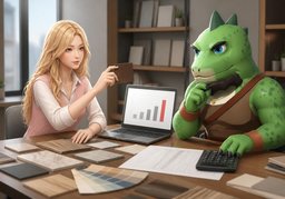 在预算内吗？のイラスト