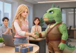 很高兴认识你のイラスト