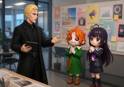 你们都在〜工作のイラスト