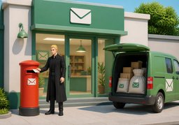 Illustration for 邮局 (post office)