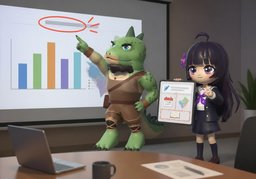 图表标题为〜のイラスト