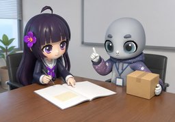 交付〜是〜吗？のイラスト