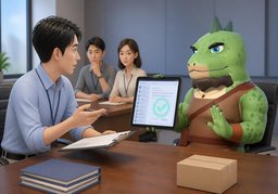 验收方式是〜吗？のイラスト