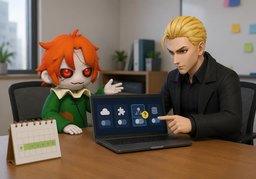 需要对接〜系统吗？のイラスト