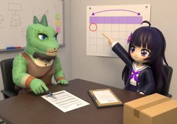 支持期是〜吗？のイラスト