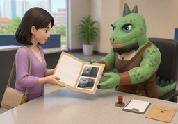 申请索赔请提交〜のイラスト