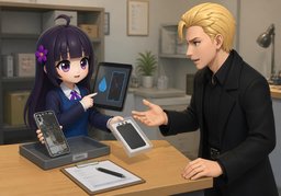 免费为您更换〜のイラスト