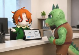 处理完成后我会确认您是否满意のイラスト
