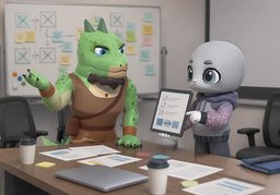 会后怎么跟进？のイラスト