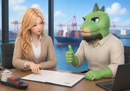 交货条件采用〜のイラスト