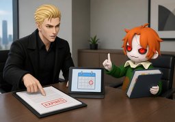 合同有效期到〜のイラスト