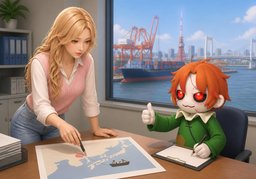 目的港为〜のイラスト