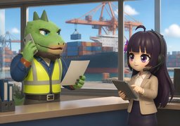 〜已到港のイラスト