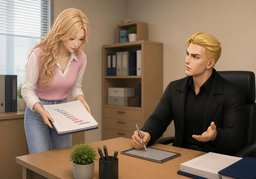 请指示〜のイラスト