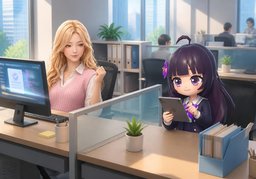 等待〜回复のイラスト