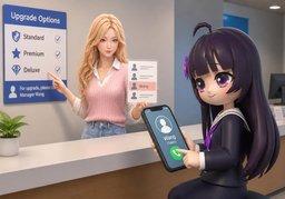 升级请联系〜のイラスト