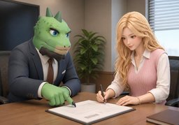 税费由〜承担のイラスト