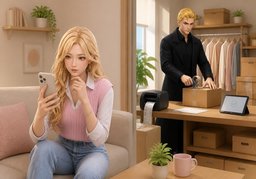 发货のイラスト