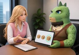 付款条件可以更优惠吗？のイラスト