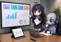 建立仪表盘のイラスト
