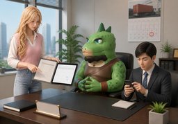 感谢您的支持のイラスト