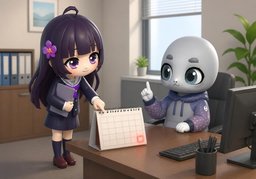 回复期限是〜吗？のイラスト