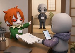 请将审批上报给〜のイラスト
