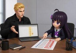 审批优先级是〜吗？のイラスト