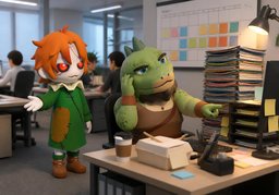 工作量太〜のイラスト
