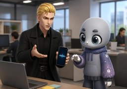转到语音信箱のイラスト