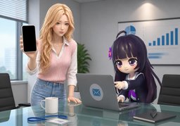 〜手机关机了のイラスト