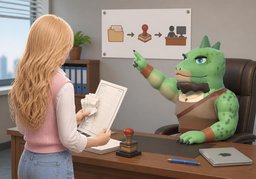 报销流程是怎样？のイラスト