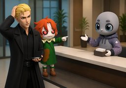 〜在哪领？のイラスト