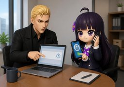 我可以先帮你联系〜のイラスト