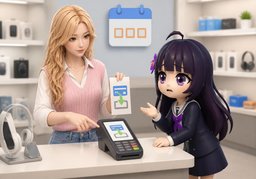 退款会原路退回のイラスト