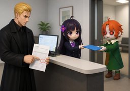 我将转给负责的同事のイラスト