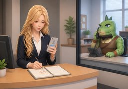 您什么时候方便回电？のイラスト