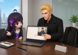 他大约在〜恢复办公のイラスト