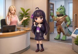 我现在把电话转给〜のイラスト