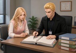 这会记入我的人事档案吗？のイラスト