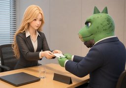 给您我的名片のイラスト